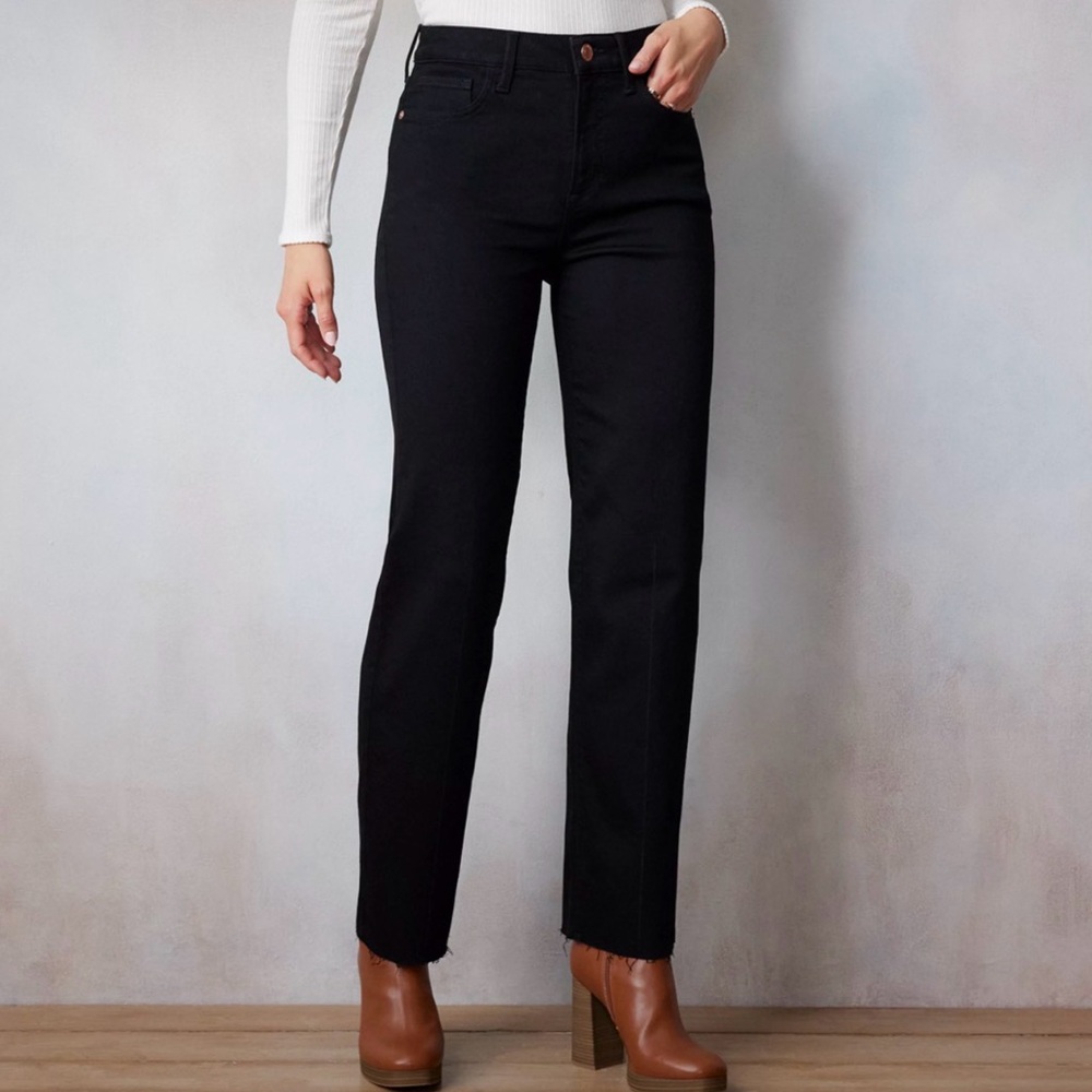 omen's LC Lauren Conrad Super High-Rise True Straight Jeans